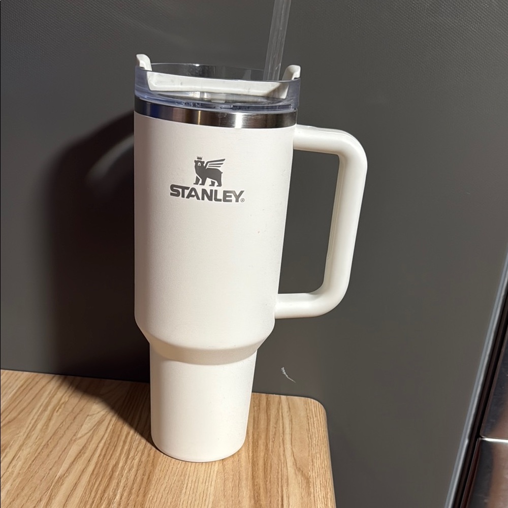 Stanley Cream Travel Mug with Handle
